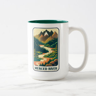 Merced River California Colors Two-Tone Coffee Mug