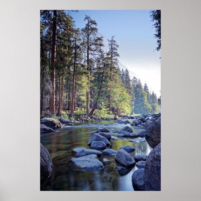 Merced River | Yosemite National Park at Sunrise Poster (Front)