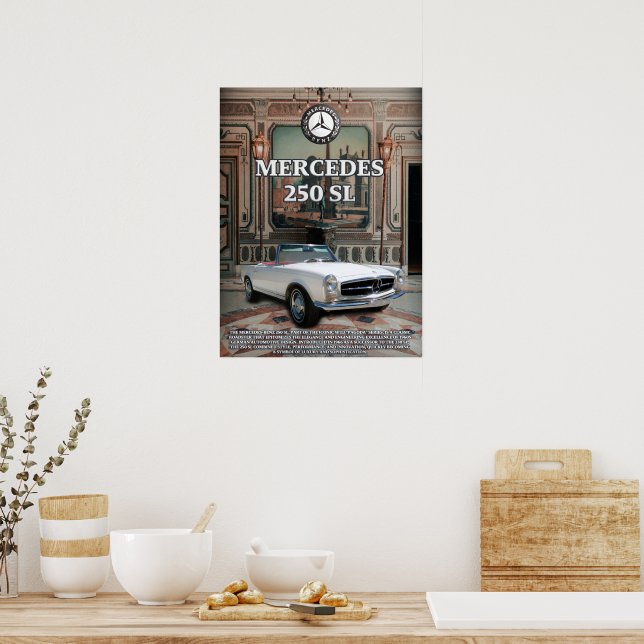 Mercedes 250 SL Poster (Kitchen)