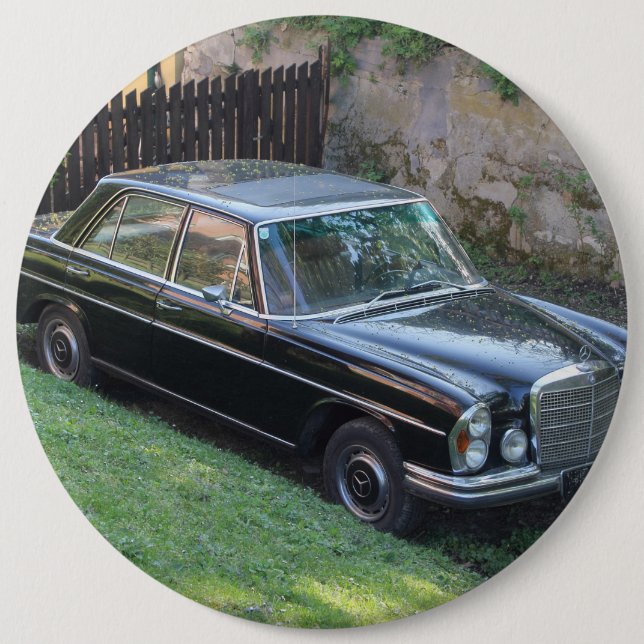 Mercedes 280SE W108 6 Cm Round Badge (Front)