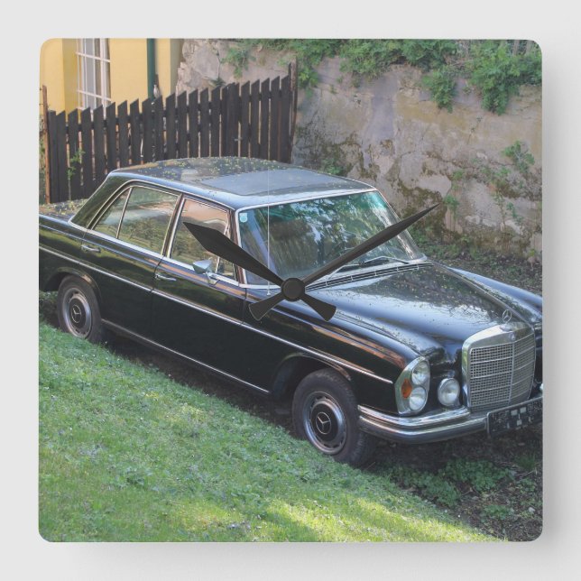 Mercedes 280SE W108 Square Wall Clock (Front)