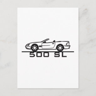 Mercedes 500 SL Type 230 Postcard