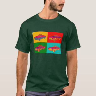Mercedes Benz 280 SL Convertible Pop Art T-Shirt