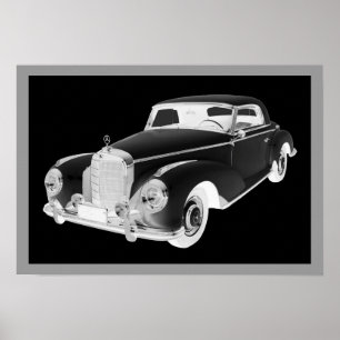 Mercedes Benz 300 Luxury Car Art Poster