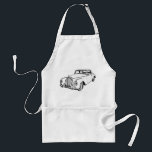 Mercedes Benz 300 Luxury Car Digital Drawing Standard Apron<br><div class="desc">Classic Mercedes Benz 300 German luxury car digital drawing.</div>