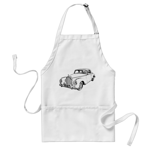 Mercedes Benz 300 Luxury Car Digital Drawing Standard Apron (Front)