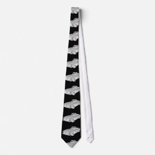 Mercedes Benz 300 SL Convertible Car Art Tie