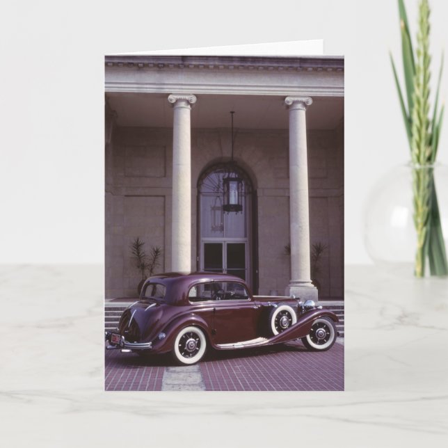 Mercedes Benz 540K coupe Card (Front)