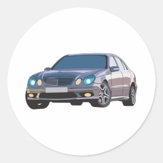Mercedes Benz Classic Round Sticker
