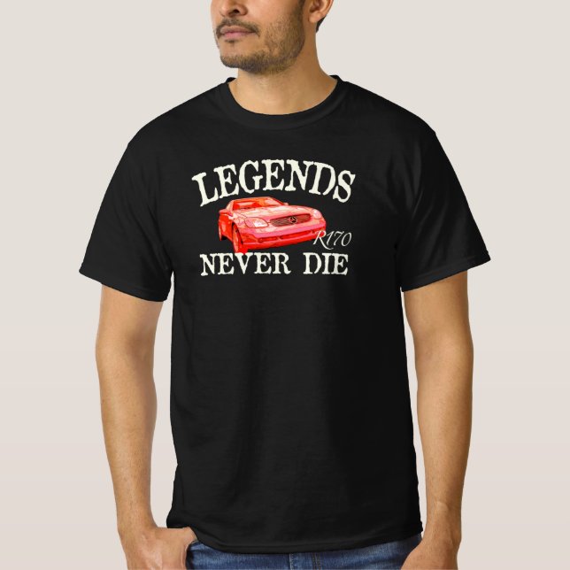 Mercedes Benz SLK R170 - Legends Never Die T-Shirt (Front)
