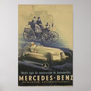 Mercedes-Benz Vintage Cars  Poster