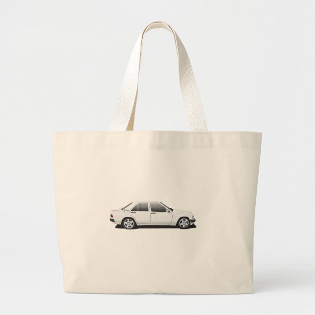 Mercedes-Benz W201 (190) Large Tote Bag (Front)