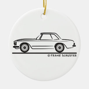 Mercedes SL Pagoda Hardtop Ceramic Tree Decoration