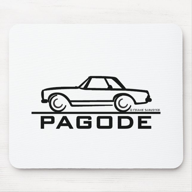 Mercedes SL Pagode with Script Mouse Pad (Front)