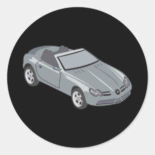 Mercedes SLK Classic Round Sticker