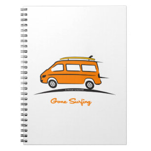 Mercedes Sprinter Gone Surfing Notebook