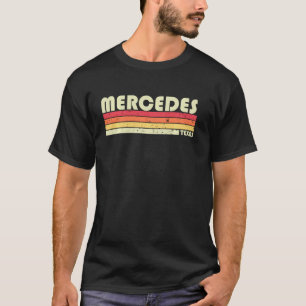 Mercedes Tx Texas Funny City Home Roots Retro 70s T-Shirt