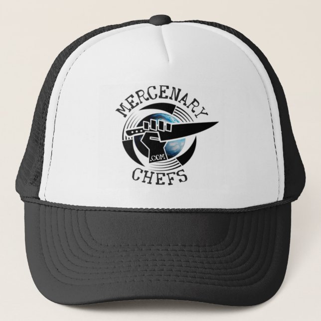 MercenaryChefs colour globe Trucker Hat (Front)