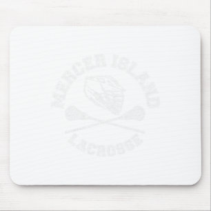 Mercer Island Lacrosse Vintage Distressed Retro La Mouse Pad