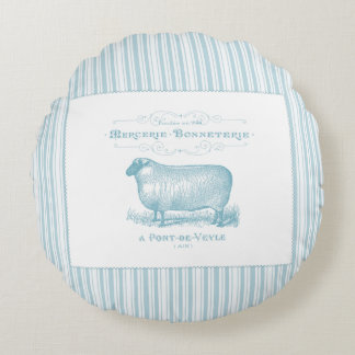 Mercerie Bonneterie Sheep Round Cushion