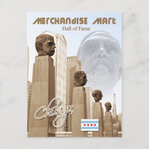Merchandise Mart Hall of Fame, Chicago, Illinois Postcard