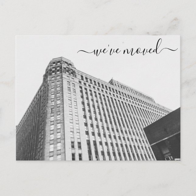 Merchandise Mart Office Moving Announcement (Front)