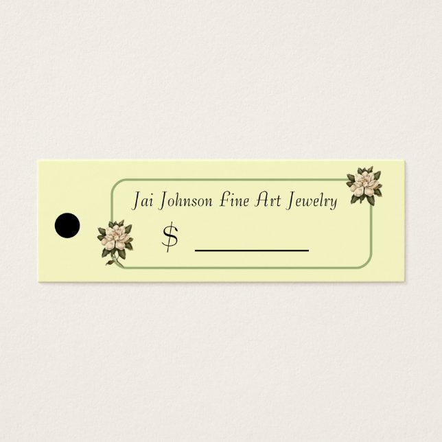 Merchandise Price Tags (Magnolia Flowers) (Front)