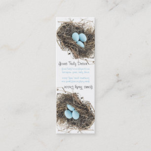 Merchandise Tag, White Mini Business Card