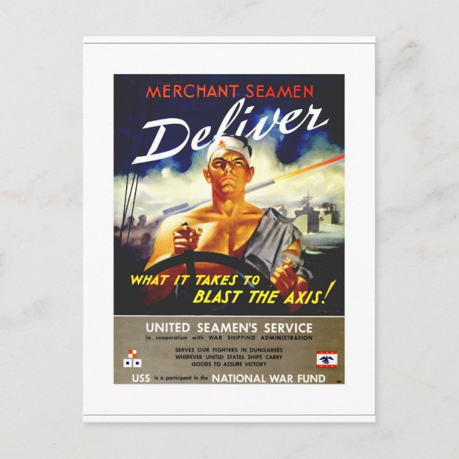 Merchant Seamen Postcard (Front)