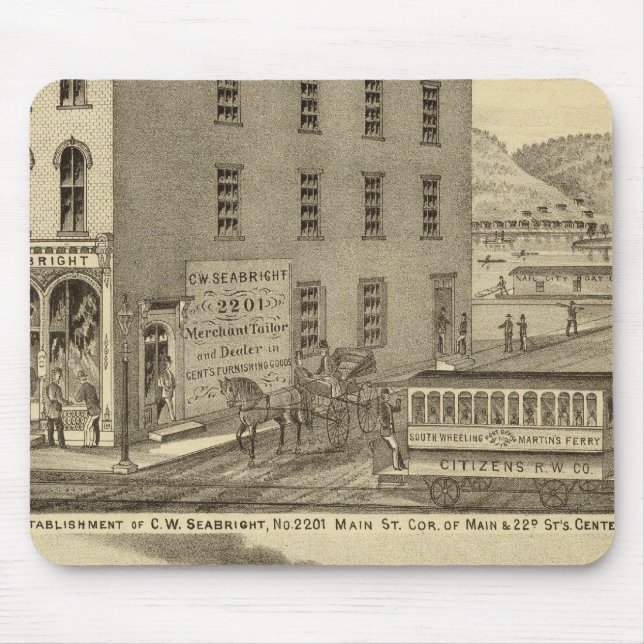 Merchant tailor establishment of CW Seabright Mouse Pad (Front)