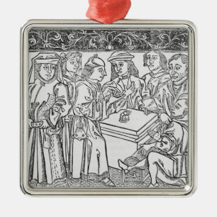 Merchants and Moneylenders Metal Ornament