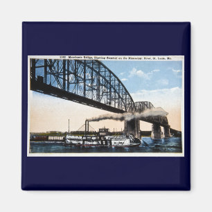 Merchants Bridge, Mississippi River, St. Louis, MO Magnet