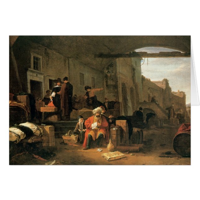 Merchants from Holland and the Middle East trading (Front Horizontal)