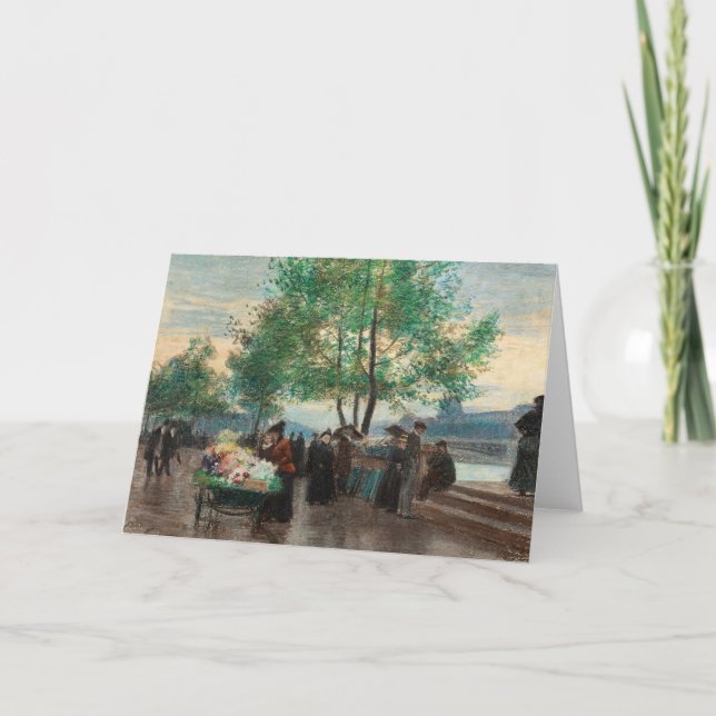 Merchants on the Seine | Victor Gabriel Gilbert Card (Front)