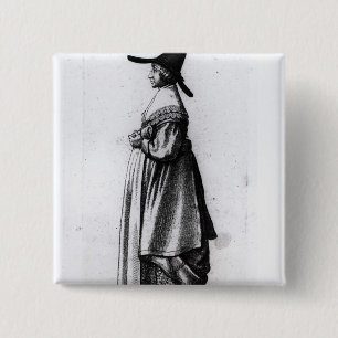 Merchant's Wife, 1640 15 Cm Square Badge