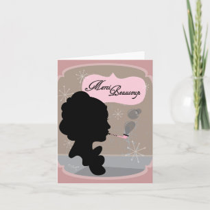 Merci Beaucoup Cameo Design - Note Card