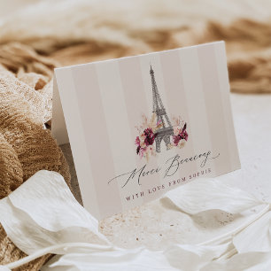 Merci Beaucoup Paris Baby Shower Thank You Card