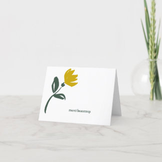 merci beaucoup! thank you card