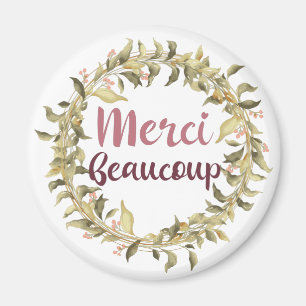 Merci Beaucoup Thank You French Magnet