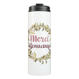 Merci Beaucoup Thank You French Thermal Tumbler