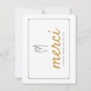 Merci Card - French Thank you Card