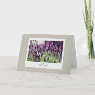 Merci French Lavender France Thank You Gratitude Card