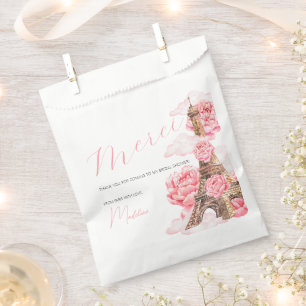 Merci Paris Bridal Shower Thank You Favour Bag