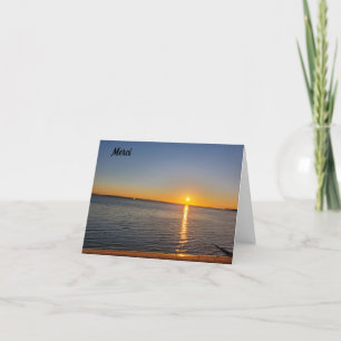 Merci Sunrise Thank You Card