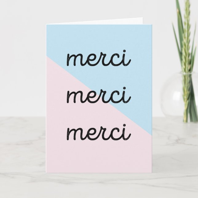 Merci Thank You Card (Front)