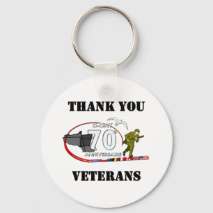 Merci vétérans - Thank you veterans Key Ring
