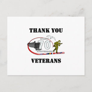 Merci vétérans - Thank you veterans Postcard