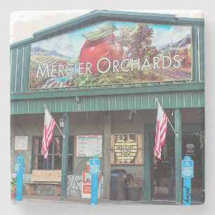 Mercier Orchard, Blue Ridge ,Georgia, Apples, Stone Coaster