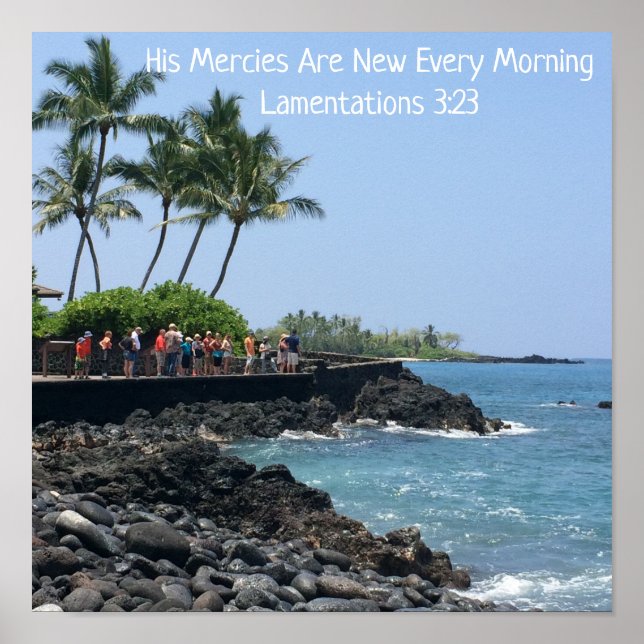 Mercies Are New Every Morning Scripture Poster (Front)