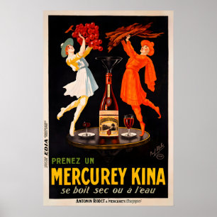 Mercurey Kina - Vintage Wine Poster